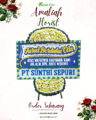 Papan Bunga Duka di Pagar Dewa